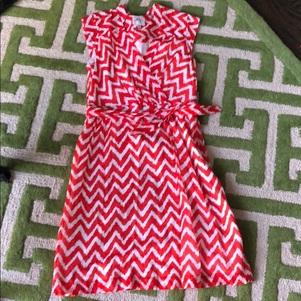 red chevron milly dress